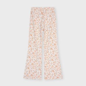 Legging fleuri orange