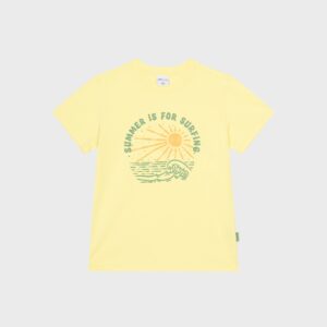 T-shirt jaune SUMMER IS FOR SURFING