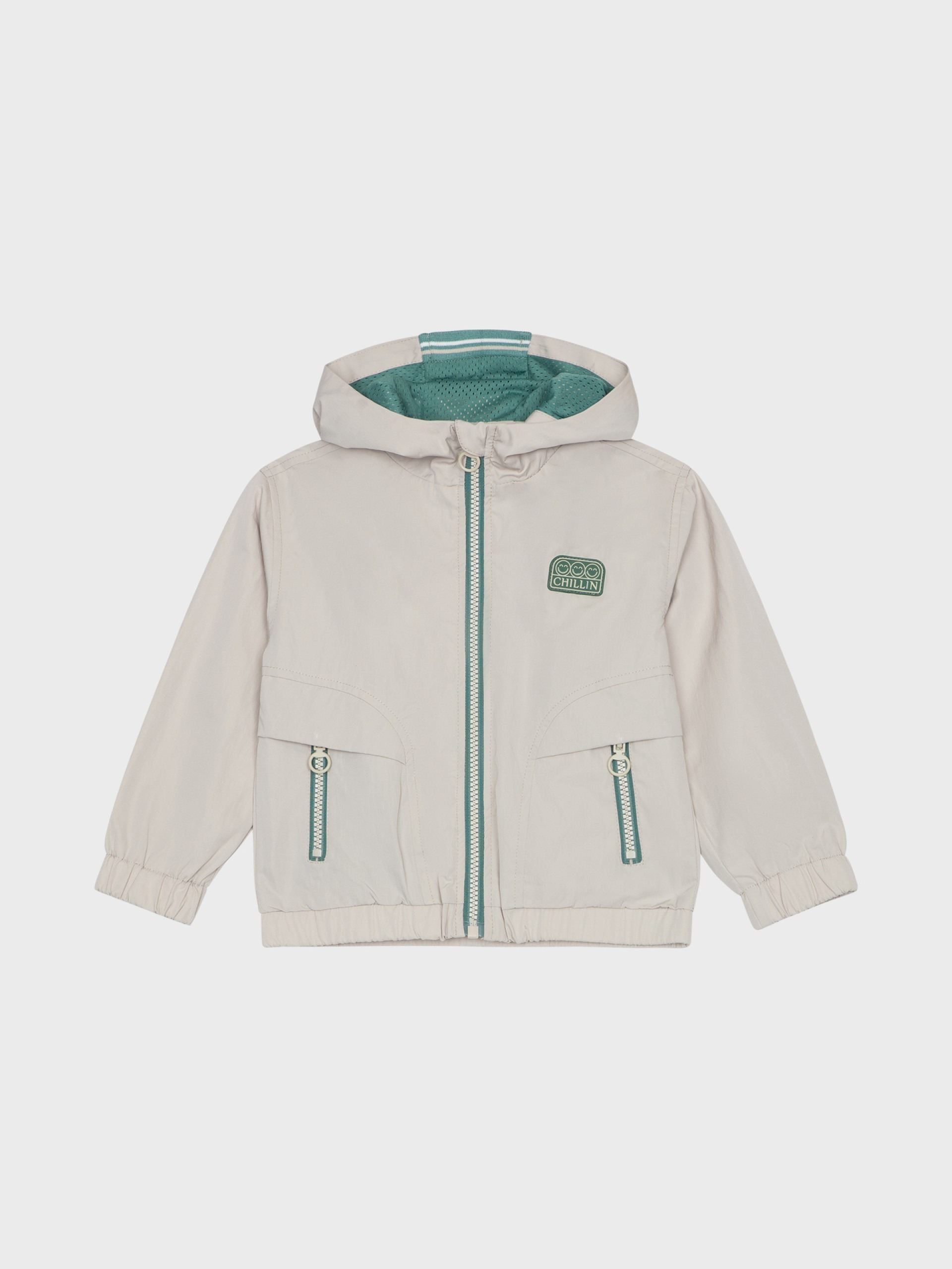 blouson beige à capuche pour bébé garçon, idéal pour la mi saison, boutique de vêtements pour enfants à saint martin en haut