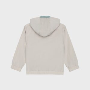 Blouson beige et vert