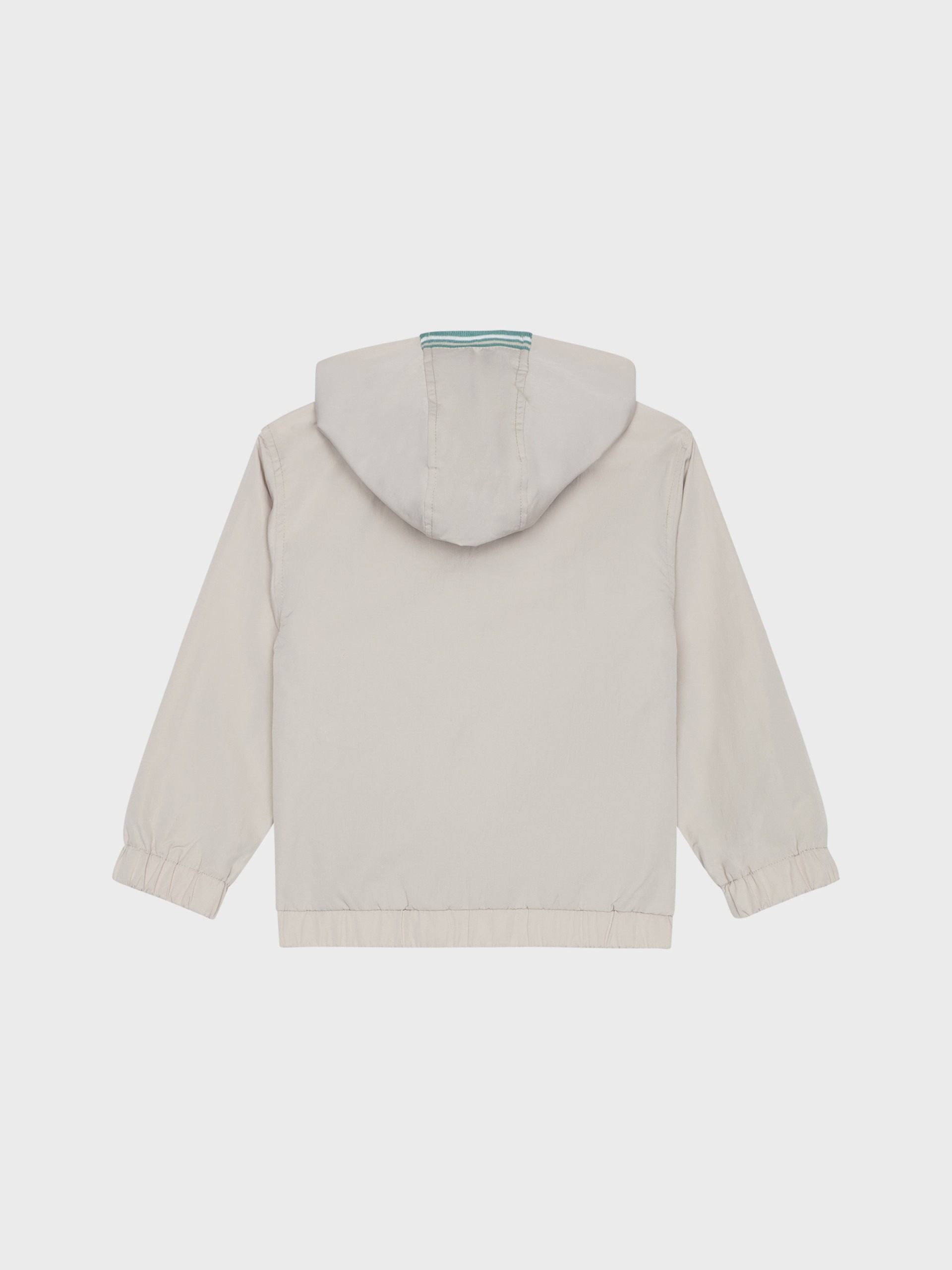 blouson beige à capuche pour bébé garçon, idéal pour la mi saison, boutique de vêtements pour enfants à saint martin en haut