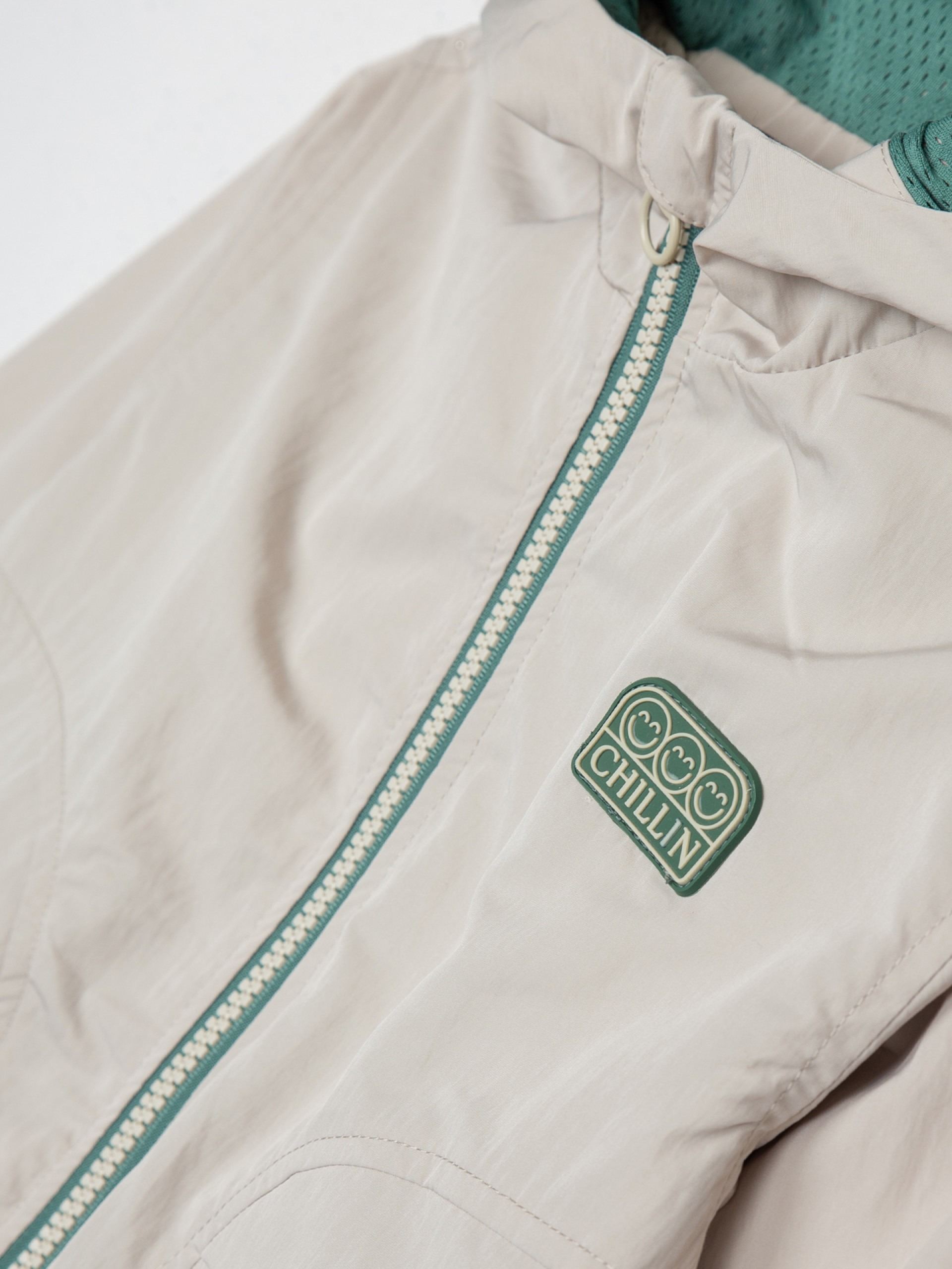 blouson beige à capuche pour bébé garçon, idéal pour la mi saison, boutique de vêtements pour enfants à saint martin en haut