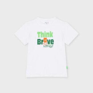 T-shirt blanc THINK BRAVE