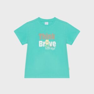 T-shirt turquoise THINK BRAVE