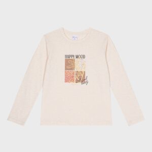 Pull fin beige HAPPY MOOD