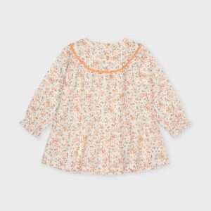 Robe fleurie orange