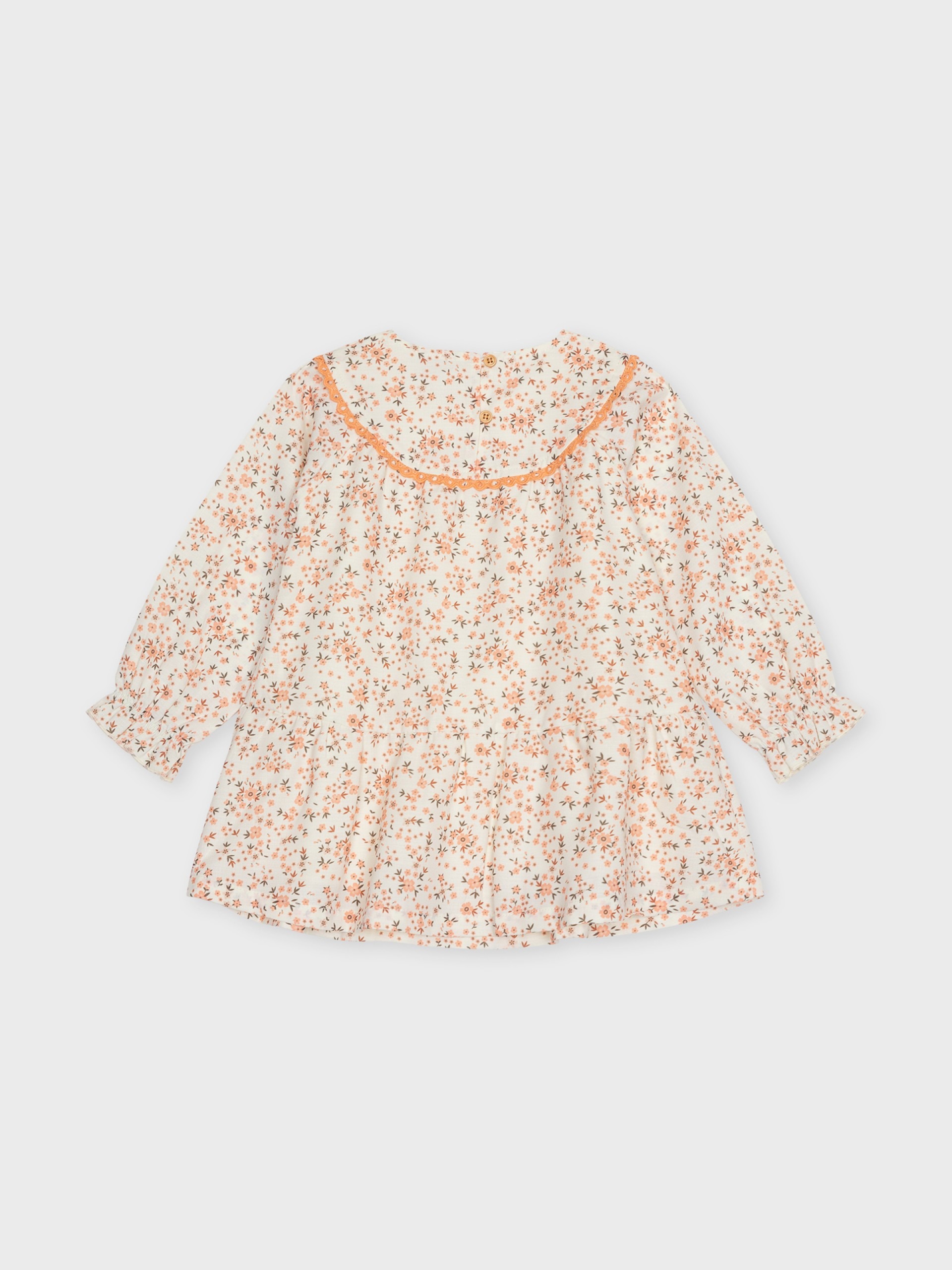 Robe fleurie orange – Image 2