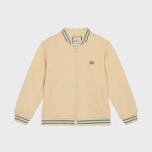 Veste beige liseré bleu