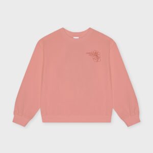 Sweat fleuri dans le dos