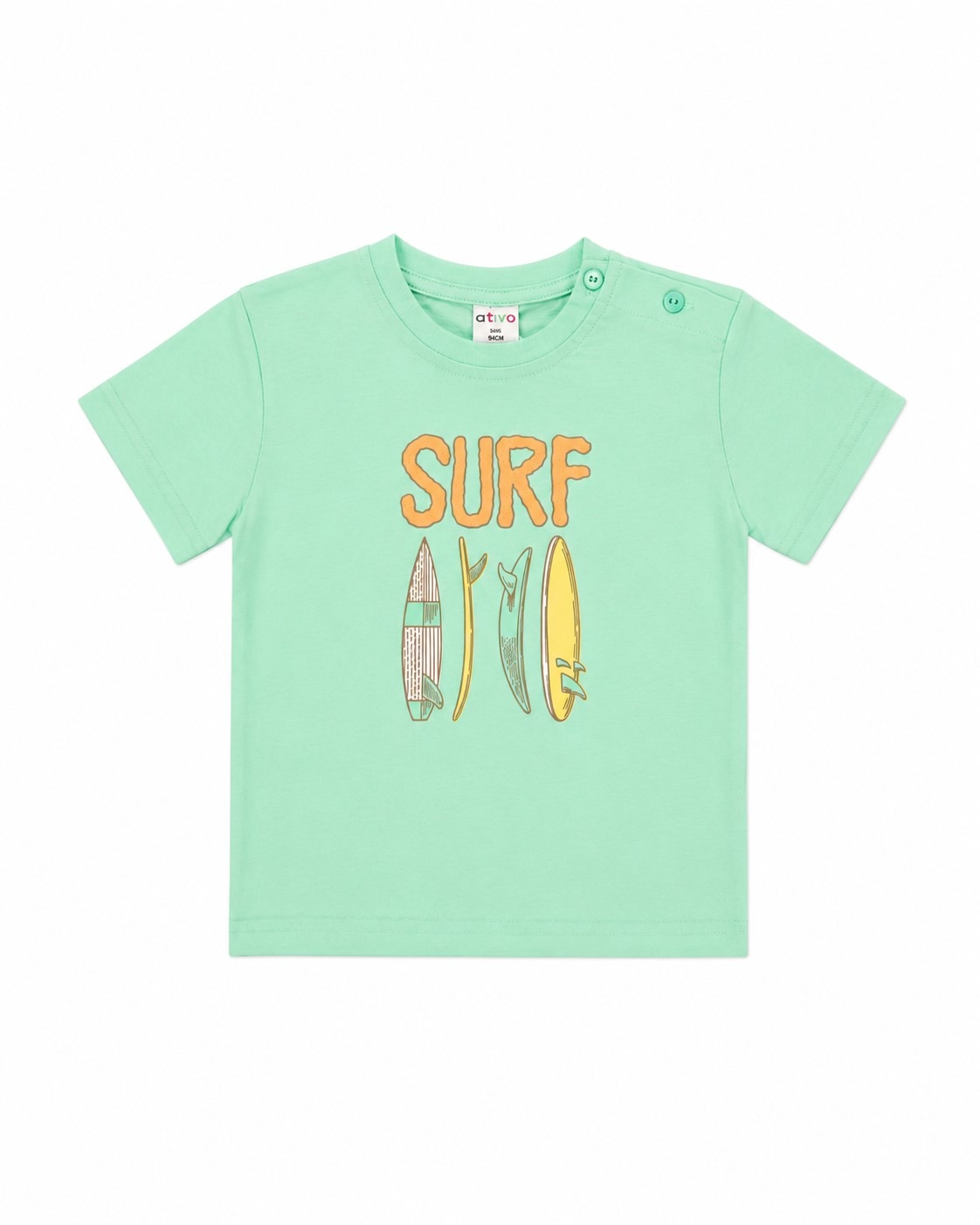 t-shirt d'été vert pour bébé garçon, boutique de vêtements pour enfants à saint martin en haut dans les monts du lyonnais