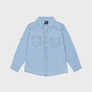 Chemise en jean bleu clair