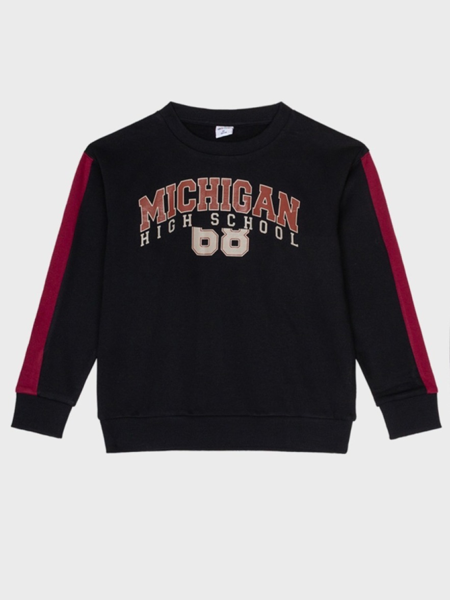 sweat noir pour garçons et ados, boutique de vêtements à saint martin en haut dans les monts du lyonnais
