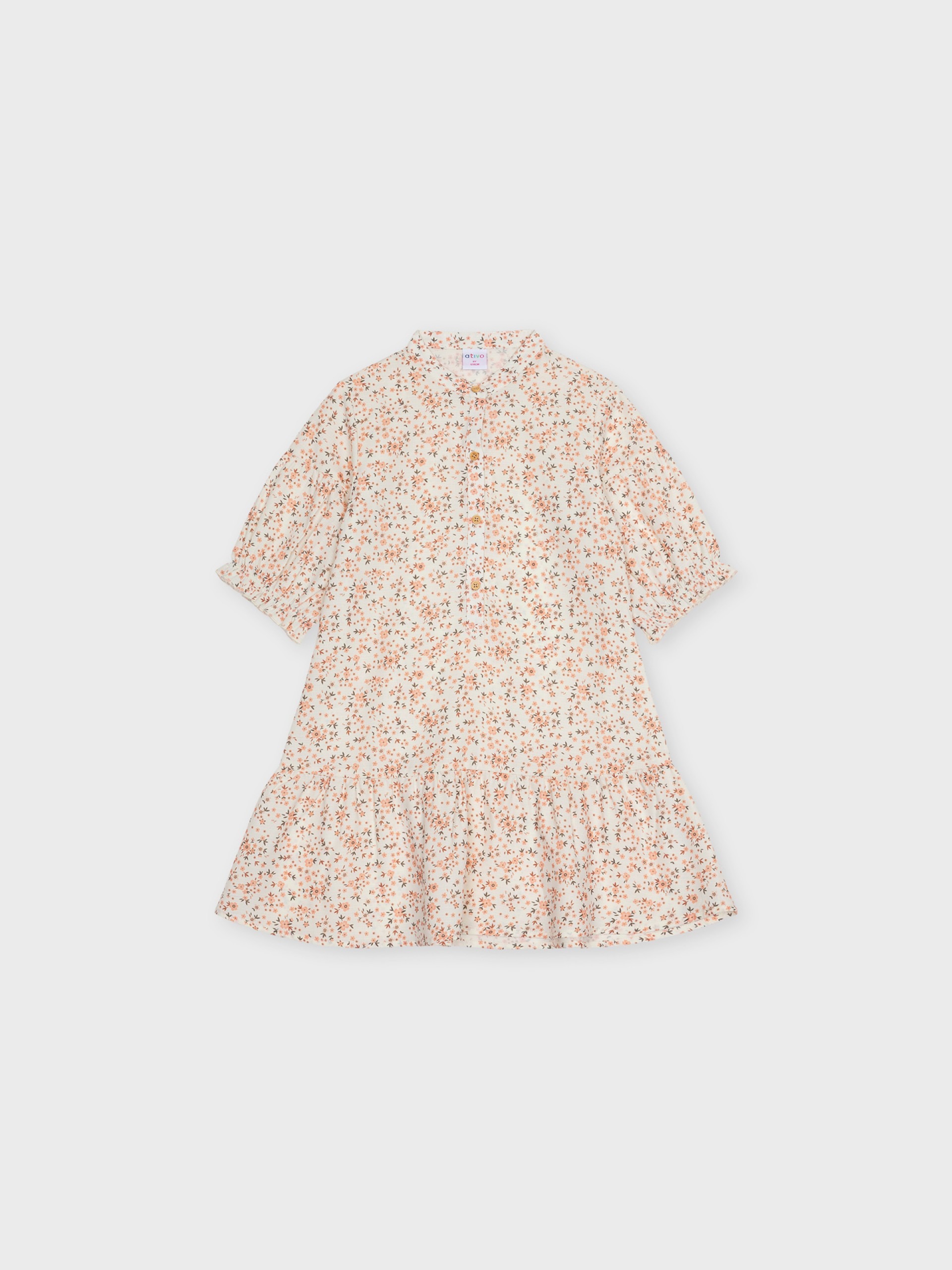 robe fleurie manches courtes pour fille, boutique de vêtements pour enfants à saint martin en haut dans les monts du lyonnais