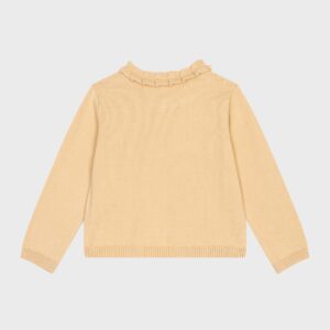 Veste beige col claudine