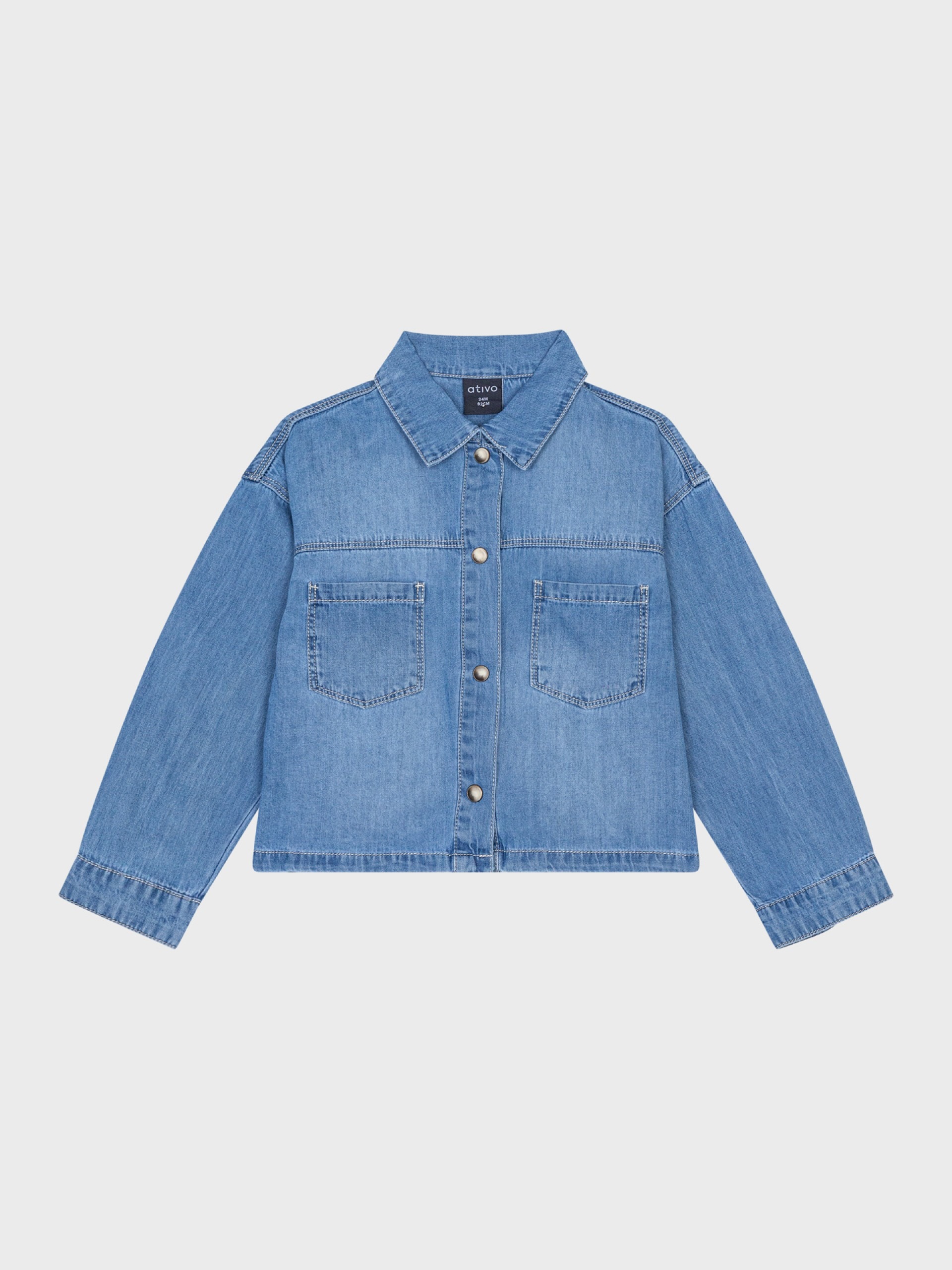 veste bleu jean pour bébé fille, boutique de vêtements pour enfants à saint martin en haut dans les monts du lyonnais