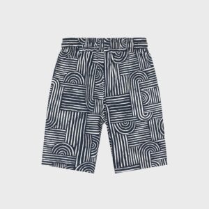 Short marine et blanc