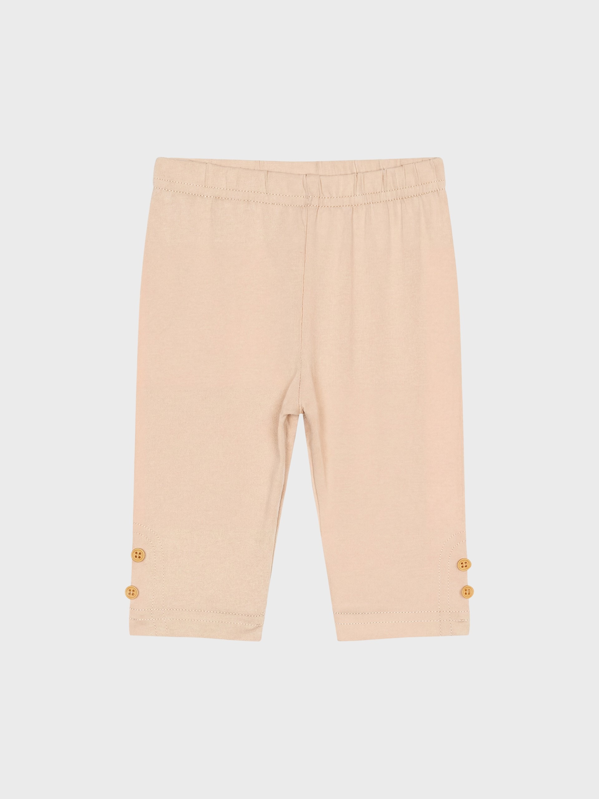 legging court beige pour bébé fille, boutique de vêtements pour enfants à saint martin en haut dans les monts du lyonnais