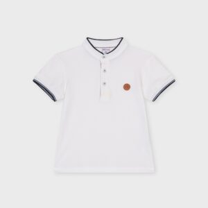Polo blanc écusson A