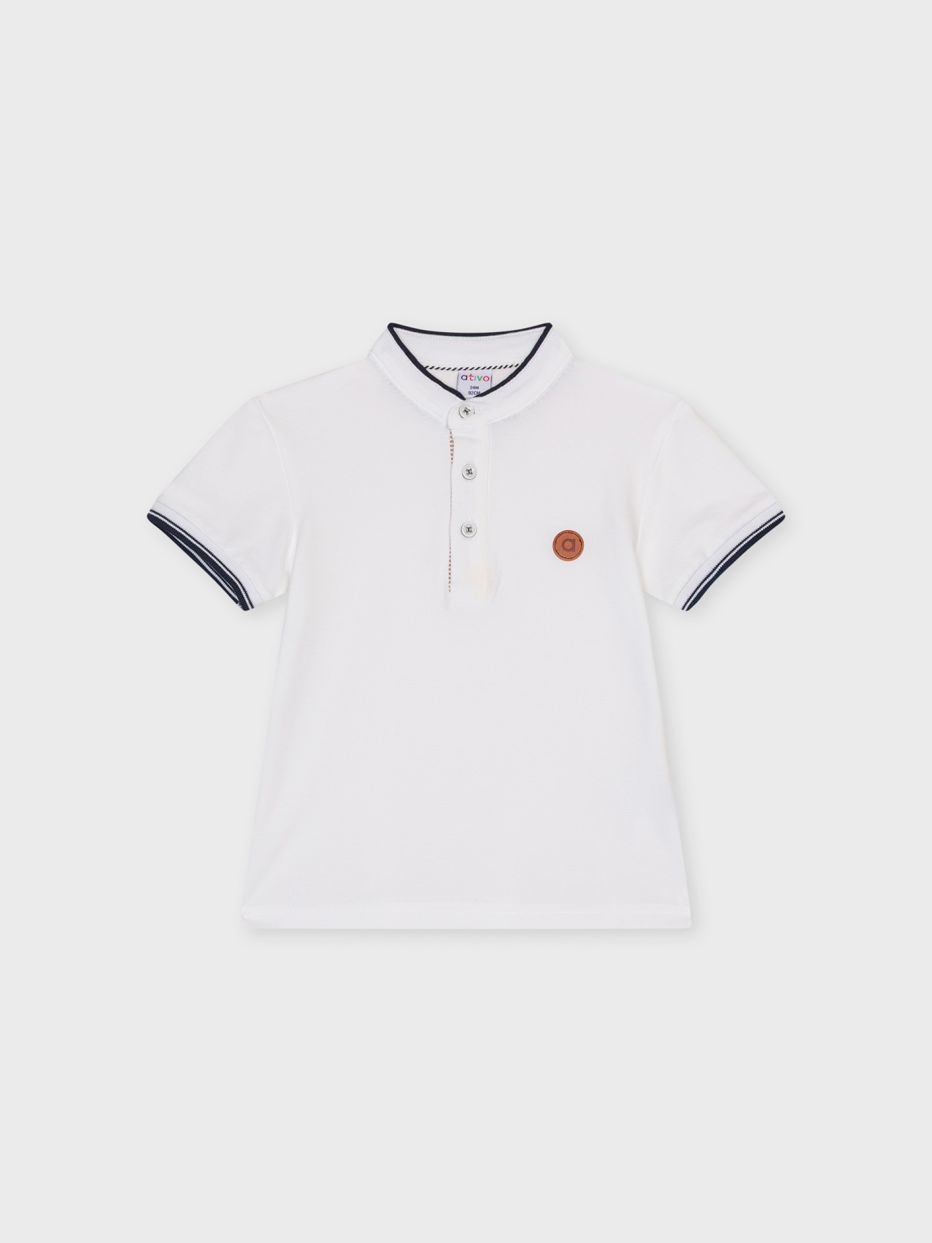 polo col mao marinel pour bébé garçon, boutique de vêtements pour enfants à saint martin en haut dans les monts du lyonnais