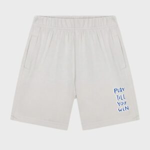 Short gris chiné PLAY TILL YOU WIN