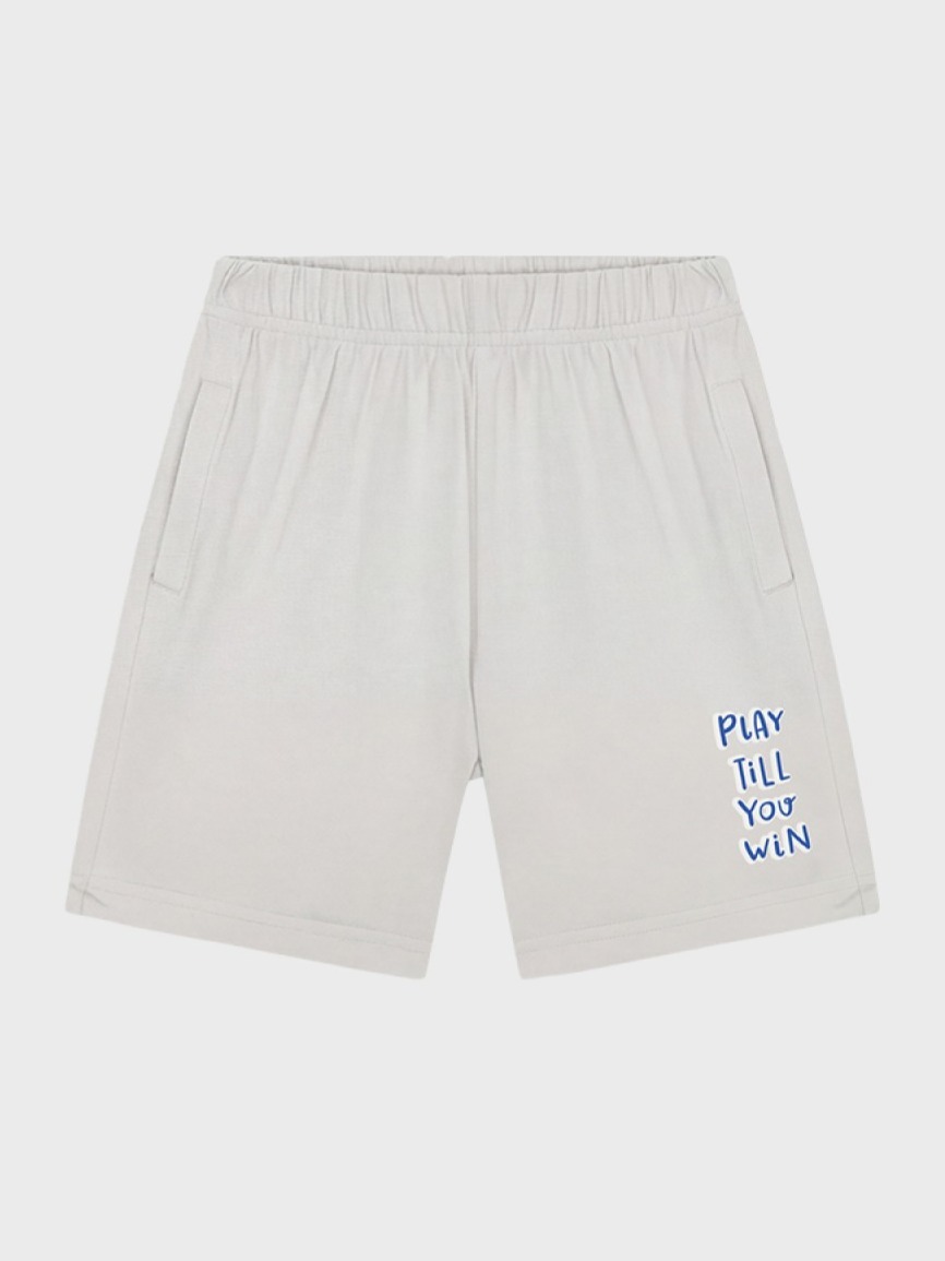 short gris chiné pour bébé garçon, léger et confortable, boutique de vêtements à saint martin en haut dans les monts du lyonnais