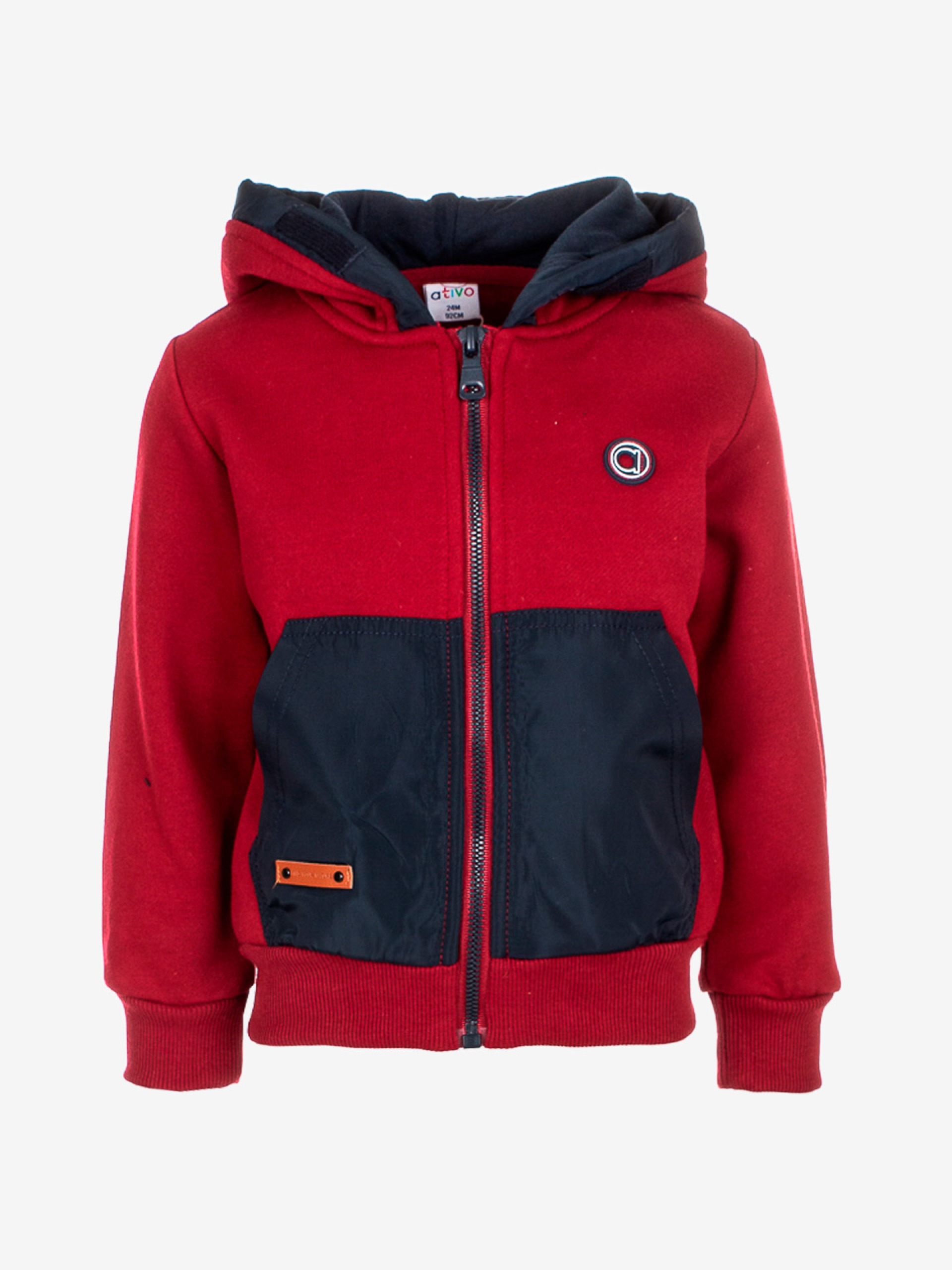 veste zippée à capuche marine et bordeaux pour bébé garçon, boutique de vêtements pour enfants à saint martin en haut