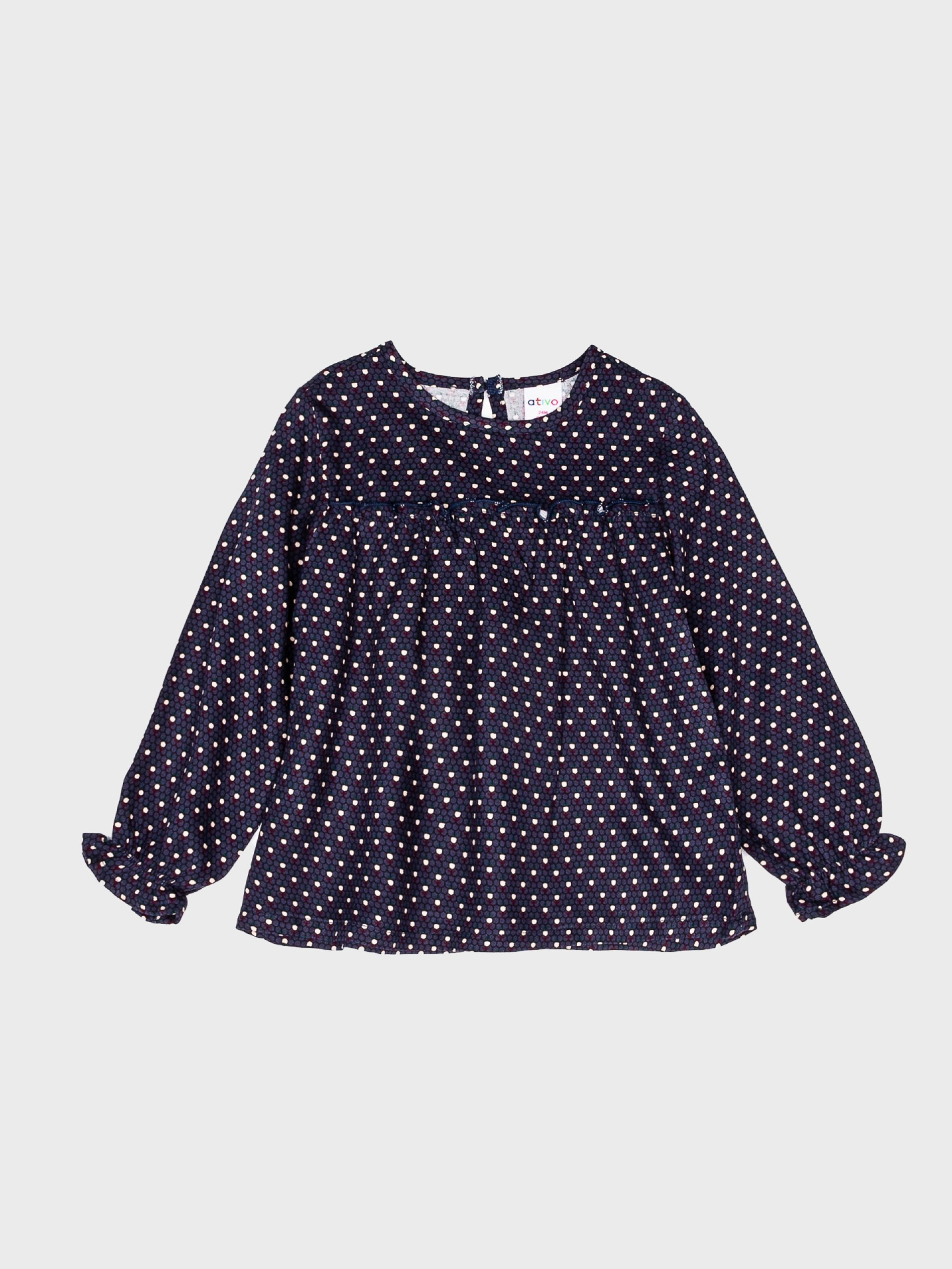 blouse marine pour petite fille, idéal cadeau naissance pour bébé, boutique de vêtements pour enfants à saint martin en haut dans les monts du lyonnais