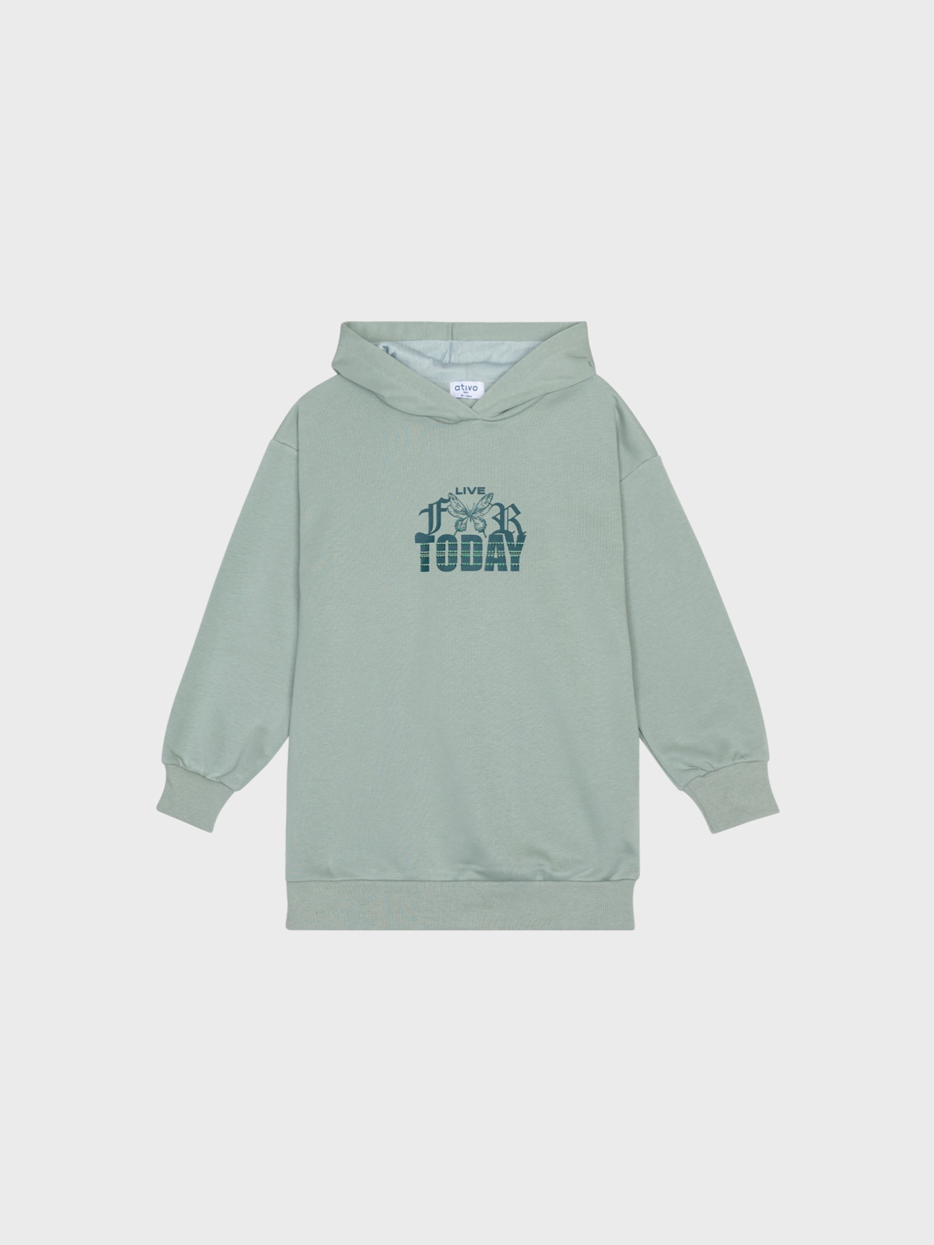 robe pull verte pour filles et ados, boutique de vêtements pour enfants à saint martin en haut dans les monts du lyonnais