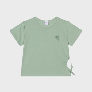 T-shirt vert palmier