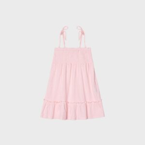 Robe rose à smock