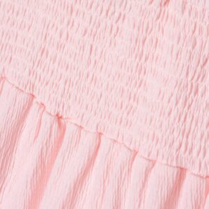 Robe rose à smock