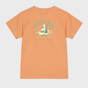 T-shirt orange SAILING CLUB