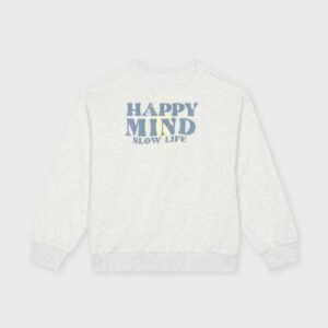 Sweat gris HAPPY MIND