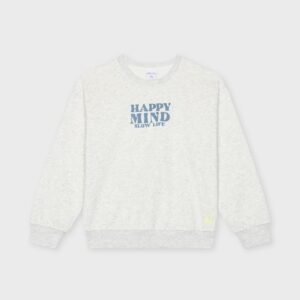Sweat gris HAPPY MIND