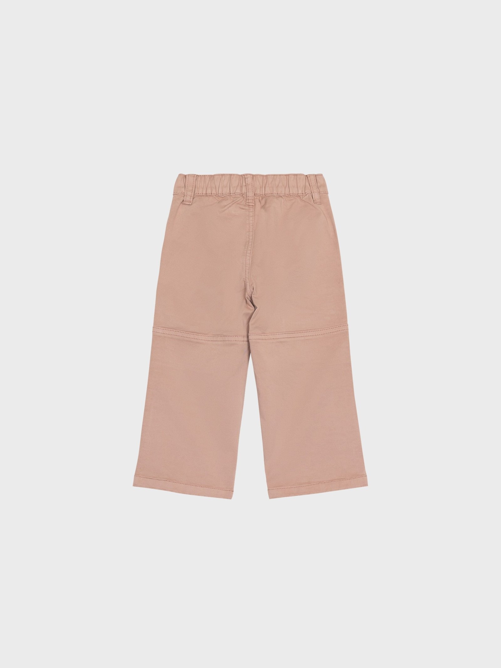 Pantalon marron poches sur le devant – Image 2