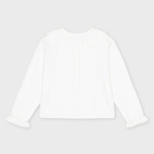 Veste blanche col claudine