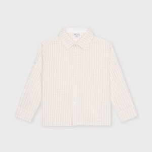 Chemise beige gaufrée