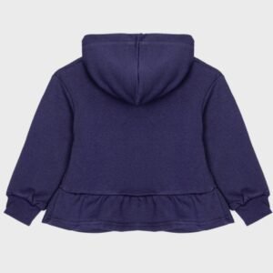 Sweat marine à capuche CUTE GIRL