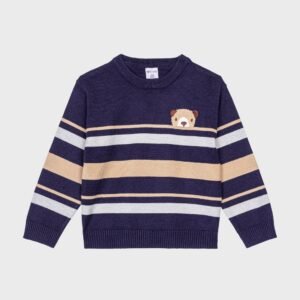 Pull marine et camel nounours