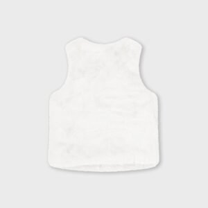 Veste pilou blanche sans manches