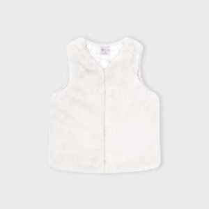 Veste pilou blanche sans manches