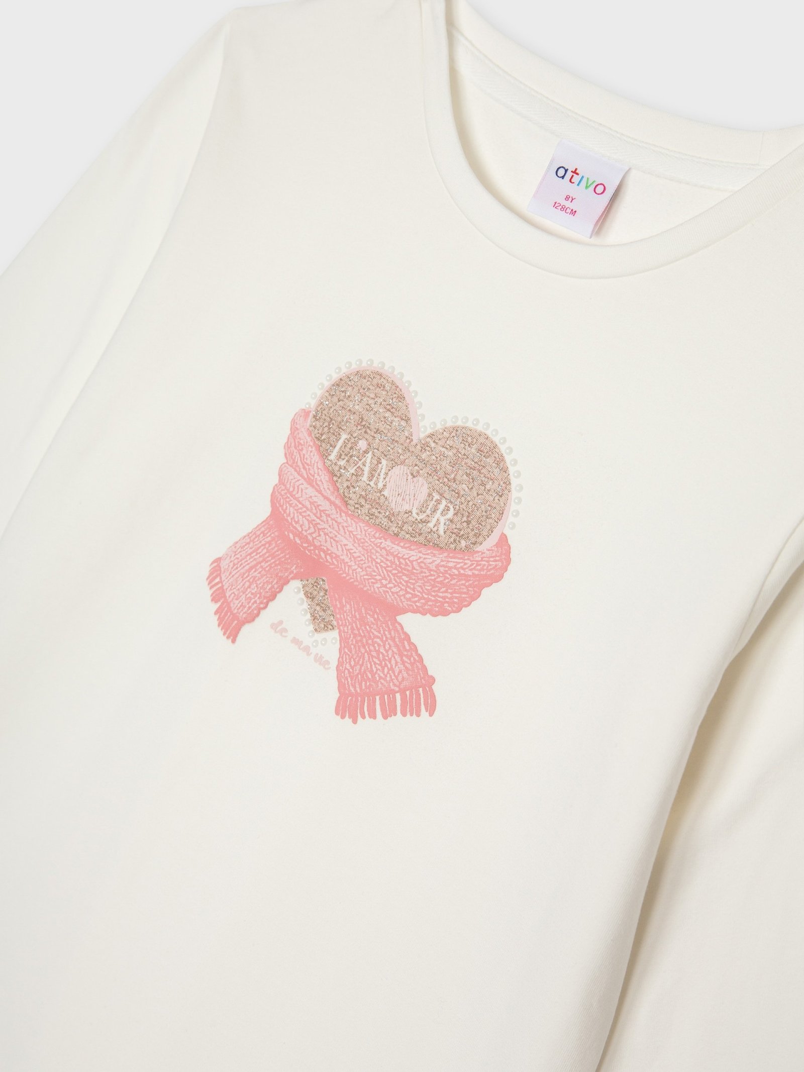 Pull blanc L'AMOUR DE MA VIE – Image 3